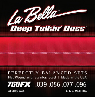 LA BELLA 760FX струны для 4-струнной бас-гитары