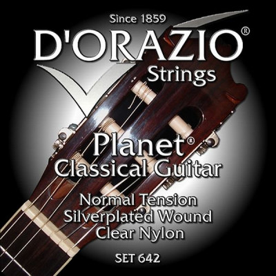 Струна 2-я для классической гитары D'ORAZIO 64202 (B) нормального натяжения прозрачный нейлон