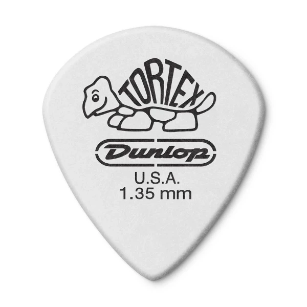 Медиаторы Dunlop 478P135 Tortex White Jazz III, толщина 1.35 мм, 12 шт.
