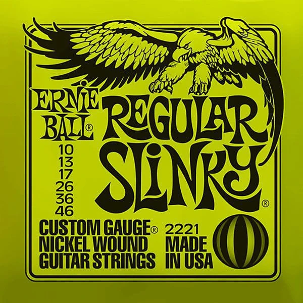 Струны для электрогитары Ernie Ball 2221 Nickel Wound Regular Slinky 10-46