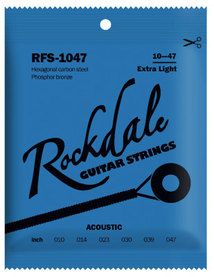 ROCKDALE RFS-1047 струны для акустической гитары, фосфорная бронза, 10-47