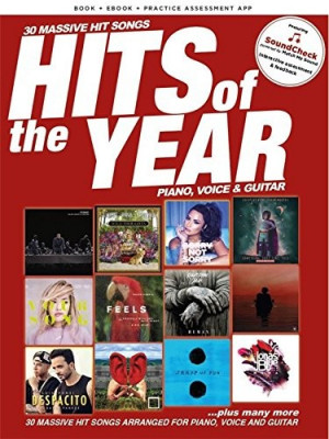 AM1013254 HITS OF THE YEAR 2017 PIANO VOCAL GUITAR BOOK & ONLINE MEDIA...