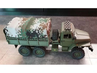 Радиоуправляемая машина WPL военный грузовик B-36 с тентом (зеленый) 6WD 2.4G 1/16 RTR