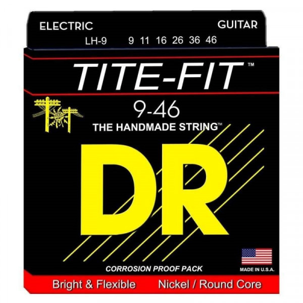 DR LH-9 Tite-Fit струны для электрогитары среднелегкого натяжения (9-46)