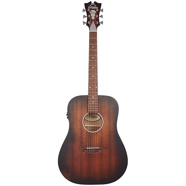 Электроакустическая гитара Dreadnought D'Angelico Premier Lexington LS AM, цвет коричневый