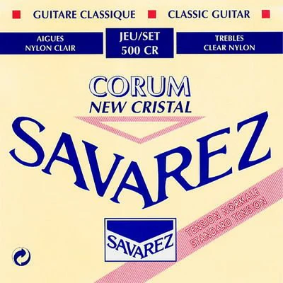 Струны для классической гитары Savarez 500CR Corum New Cristal Red standard tension, нейлон
