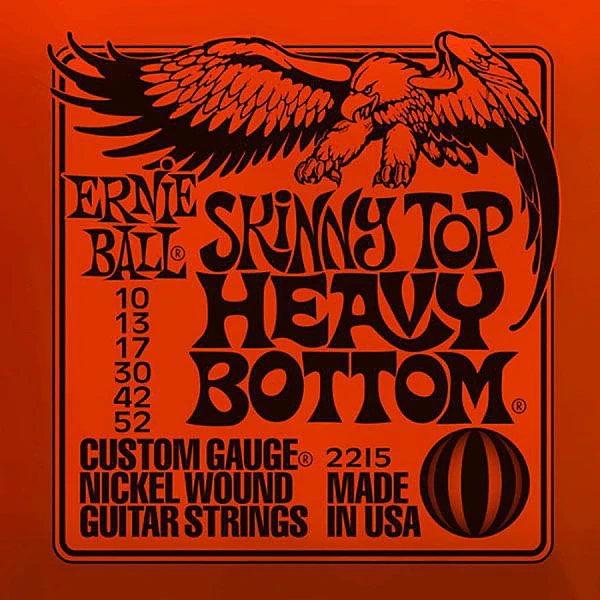 Струны для электрогитары Ernie Ball 2215 Nickel Wound Skinny Top Heavy Bottom 10-52