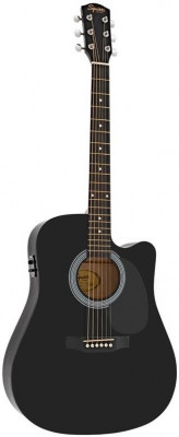 Fender Squier SA-105CE Black электроакустическая гитара