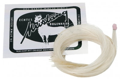 Волос для смычка скрипки/альта GEWA Mustang Bow Hair Extra Strong 12 шт