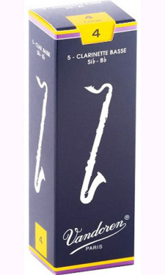 Vandoren CR-124 (№ 4) Traditional трости для бас-кларнета (№ 4) 5 шт