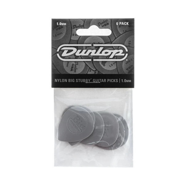 Медиаторы Dunlop 445P100 Big Stubby Nylon 6Pack, толщина 1 мм, 6 шт.