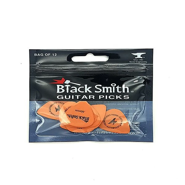 Медиаторы delrin 0.6 мм BlackSmith Standard Picks SDP006OE-LH Light Heavy 0.6mm Orange, 12 шт