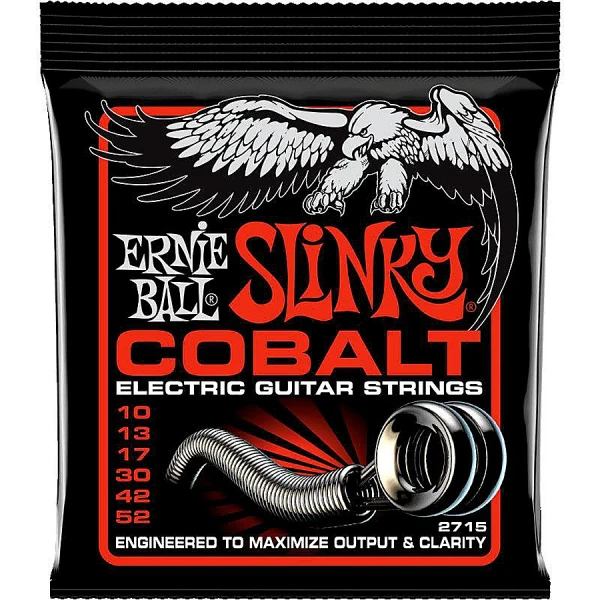 Струны для электрогитары Ernie Ball 2715 Cobalt Electric Skinny Top Heavy Bottom Slinky 10-52