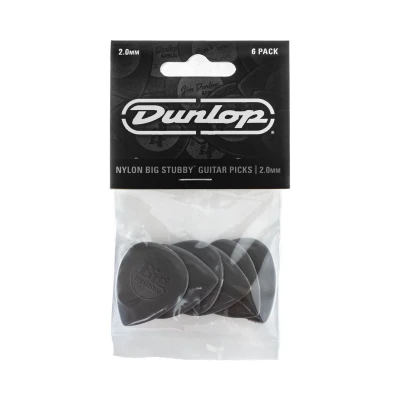 Медиаторы Dunlop 445P200 Big Stubby Nylon 6Pack, толщина 2 мм, 6 шт.