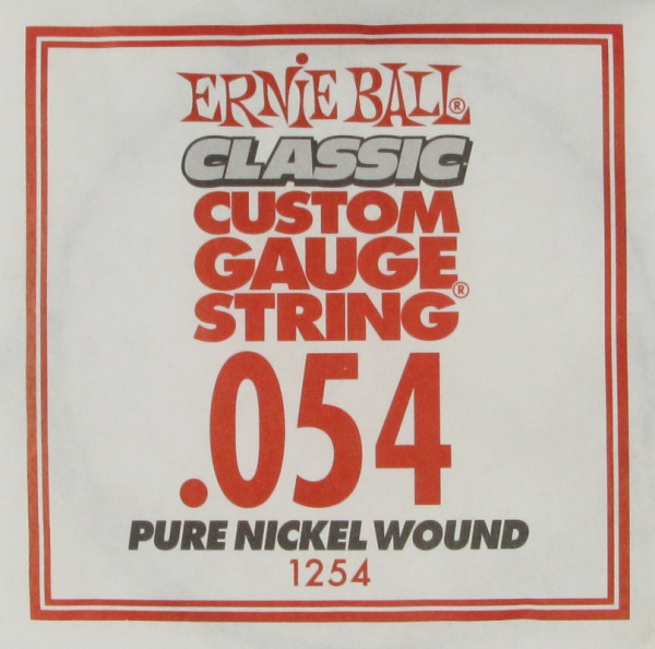 Ernie Ball 1254 калибр.054 одиночная для электрогитары/акустической гитары