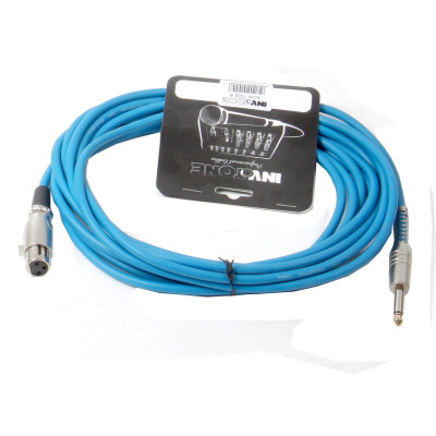 Invotone ACM1006/B микрофонный кабель XLR мама-Jack mono 6 м