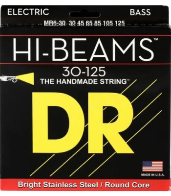 Струны для 6-струнной бас гитары DR MR6-30-125 HI-BEAM