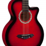 Акустическая гитара PRADO HS-3810 RD красный бёрст