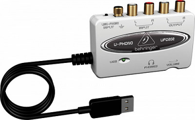 BEHRINGER UFO 202 U-PHONO звуковая карта USB внешняя