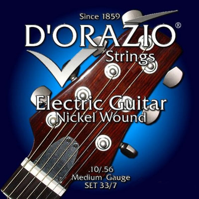 D'ORAZIO 33/7 струны для электрогитары (10-13-17p-26-36-46-56) 7 струн Medium