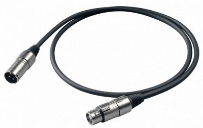 PROEL BULK250LU1 микрофонный кабель XLR мама-XLR папа 1 м