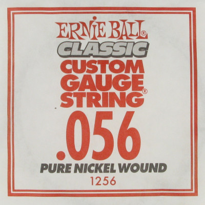 Ernie Ball 1256 калибр.056 одиночная для электрогитары/акустической гитары