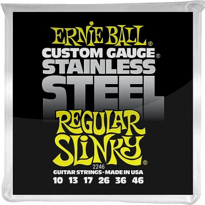 Струны для электрогитары Ernie Ball 2246 Stainless Steel Regular Slinky 10-46