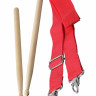Барабан детский маршевый DEKKO TB-4 RD красный, наплечный ремень и палочки в комплекте