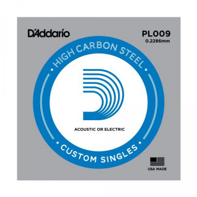 D'ADDARIO PL009 одиночная струна для акустической и электрогитары