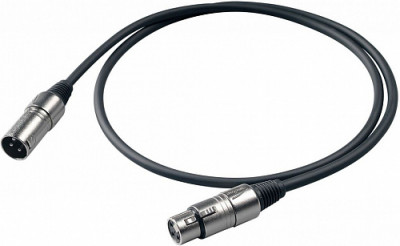 PROEL BULK250LU3 микрофонный кабель XLR мама-XLR папа 3 м