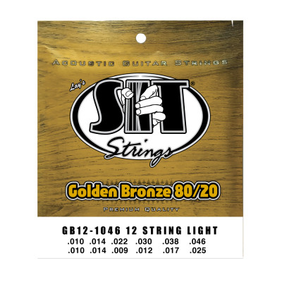 SIT Strings GB121046 - Струны для 12-струнной акустической гитары 10-46