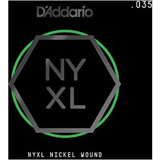 Одиночная струна для электрогитары D'ADDARIO NYNW035 - NYXL калибр 35, обмотка никель