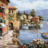 Картина по номерам 40х50 Каменная набережная (28 цветов)
