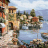 Картина по номерам 40х50 Каменная набережная (28 цветов)