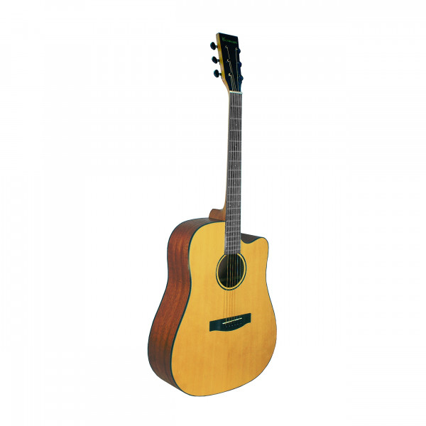 Акустическая гитара BEAUMONT DG142C дредноут с вырезом, ель, цвет натуральный, матовый