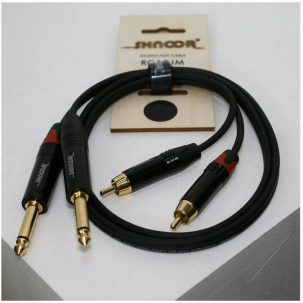 Колоночный кабель SHNOOR W12 RCA2JM-2m