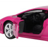 Машина "АВТОПАНОРАМА" Lamborghini Gallardo, розовый, 1/24, свет, звук, в/к 24,5*12,5*10,5 см