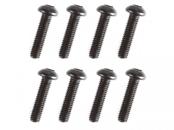 Винт с головкой под шестигранник, полукруглый М3х12мм, 8 шт.