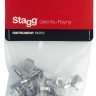Колки для акустической или электрогитары STAGG SP-MHWS-CH 3+3, серия die cast