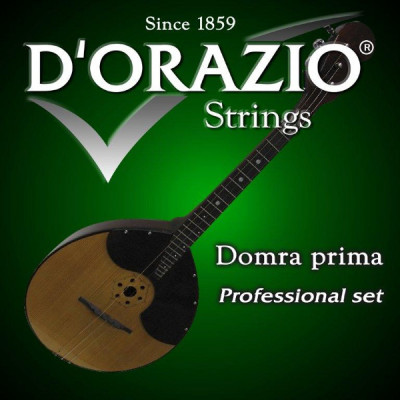 Струны для домры-прима D'ORAZIO DPP 029pl-038pl-56w 3 струны