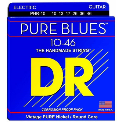 DR PHR-10 Pure Blues струны для электрогитары среднего натяжения (10-46)