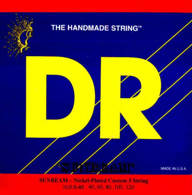 Струны для 5-струнной бас-гитары DR NLR5-40