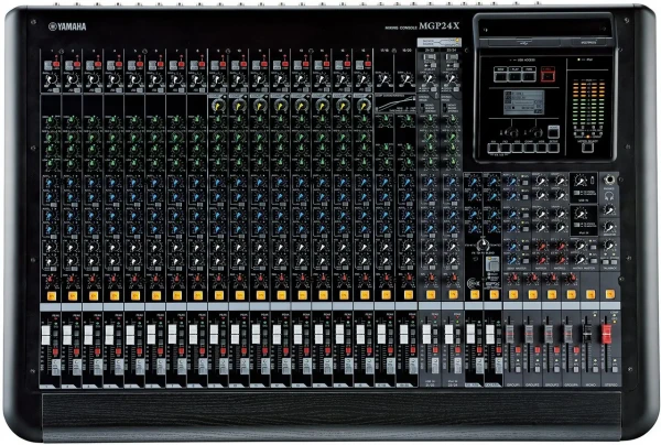Микшерный пульт Yamaha MGP24X, 16 мик/лин моно + 4 стерео, 6 AUX + 2 FX, 4 GROUP, PFL, инсерт I/O, 8 компрессоров, 2 MATRI