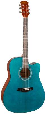 Акустическая гитара PRADO HS-4102 BLU синий бёрст матовый