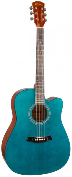 Акустическая гитара PRADO HS-4102 BLU синий бёрст матовый