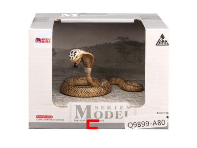 Фигурка игрушка MASAI MARA MM218-160 серии "Мир диких животных": рептилия змея Кобра