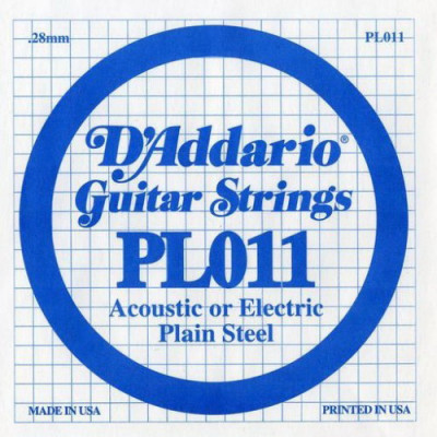 D'ADDARIO PL011 одиночная струна для акустической и электрогитары