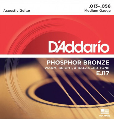 D'ADDARIO EJ17 Medium 13-56 струны для акустической гитары