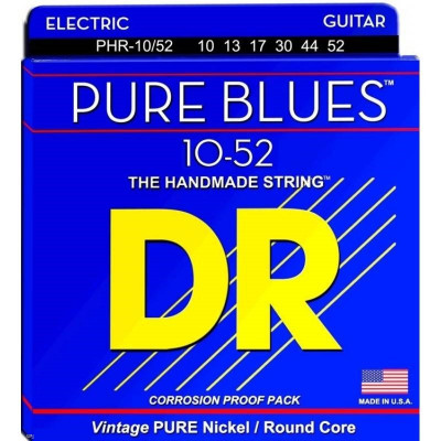 DR PHR-10/52 Pure Blues струны для электрогитары среднесильного натяжения (10-52)
