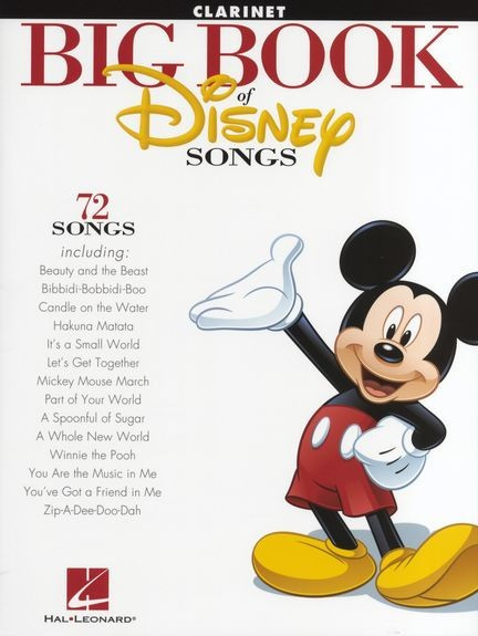 HL00842614 The Big Book Of Disney Songs Clarinet